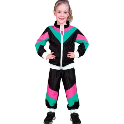 Svart 80-talls Treningsdress Barnekostyme