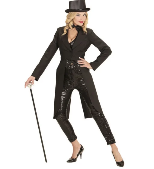 Tailcoat Jakke Dame Svart