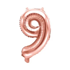 Tall Folieballonger Gullrosa