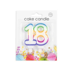 18-tall Kakelys Regnbuefarge
