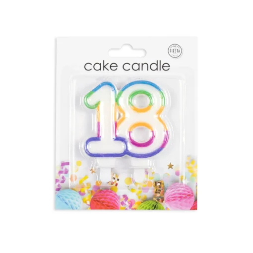 18-tall Kakelys Regnbuefarge