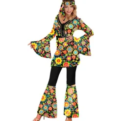 60-talls Blomster Hippie Kostyme