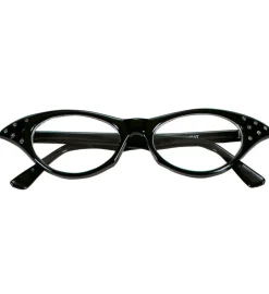 50-talls Cateye Briller Svart