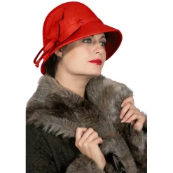 1920-talls Charleston Klokkehatt Rød