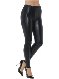 80-talls Disko Leggings Svart
