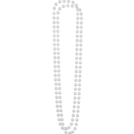 1920-talls Flapper Perlehalskjeder Hvit