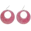 60-talls Glitter Øreringer Rosa