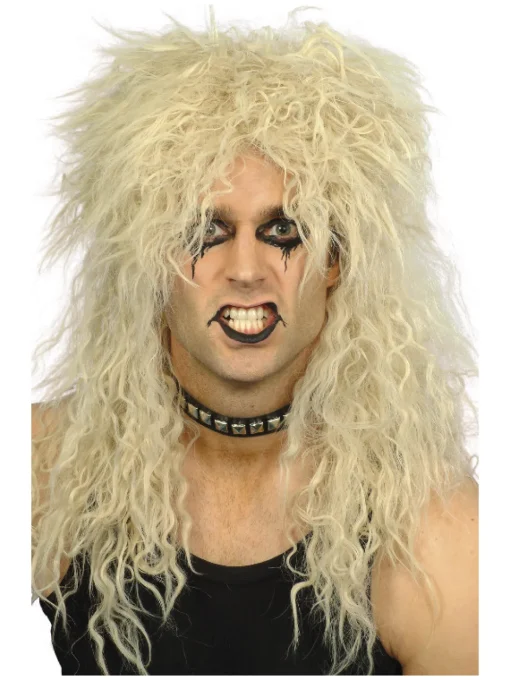 80-talls Hard Rock Parykk Blond