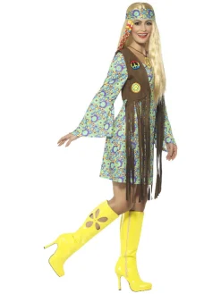 60-talls Hippie Chick Kostyme