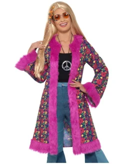 60-talls Hippiejakke Rosa