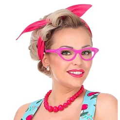50-talls Juvel Briller Rosa