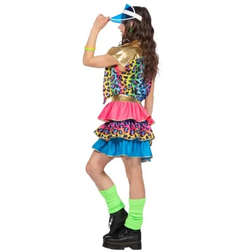 80-talls Neon Party Kjole Kostyme