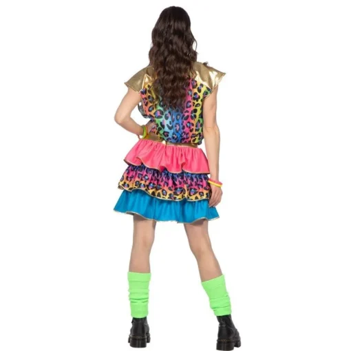 80-talls Neon Party Kjole Kostyme