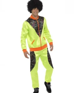 80-talls Neongrønn Treningsdress Kostyme