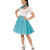 50-talls Polka Skjørt Turkis