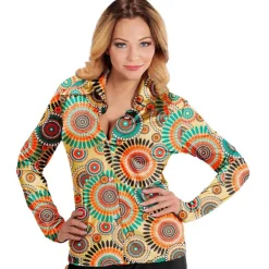 60-talls Retro Mandala Skjorte