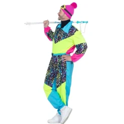 80-talls Retro Skidrakt Neon Kostyme