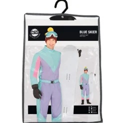 80-talls Skidress Kostyme Blå og Lilla