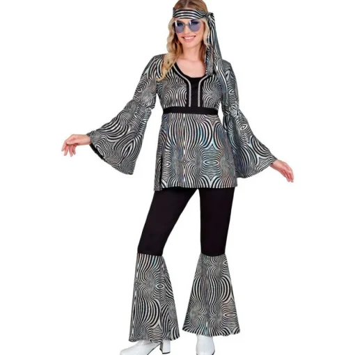 1970-talls Sølvstriper Disko Kostyme