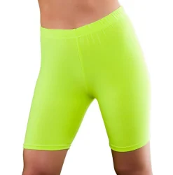 80-talls Sykkelshorts Neon Gul