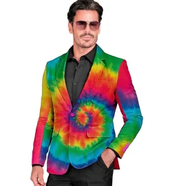 80-talls Tie Dye Jakke Regnbue