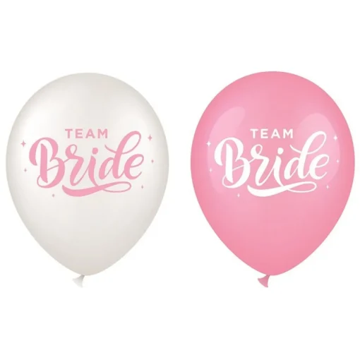 Team Bride Latexballonger Rosa