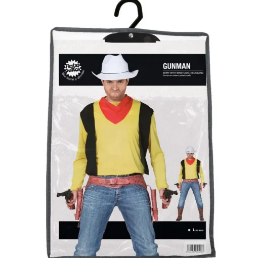 Tegneserie Cowboy Kostyme Gul