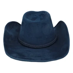 Tennessee Semsket Cowboyhatt Mørkeblå