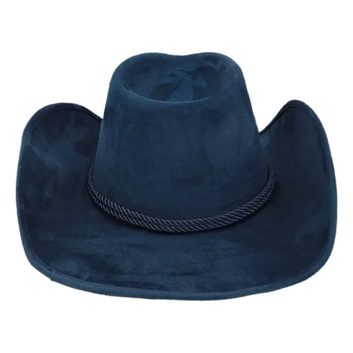 Tennessee Semsket Cowboyhatt Mørkeblå