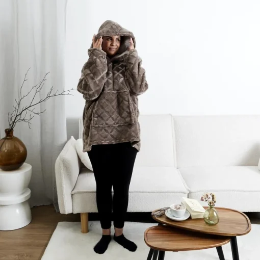 Teppe Hoodie Brun