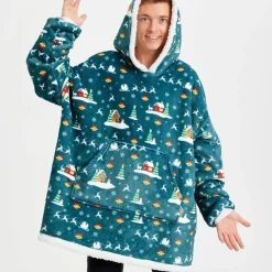 Teppe Hoodie Jul Grønn