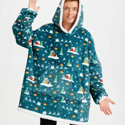 Teppe Hoodie Jul Grønn