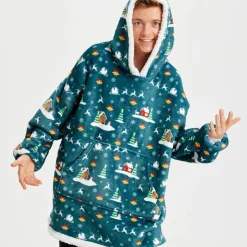 Teppe Hoodie Jul Grønn