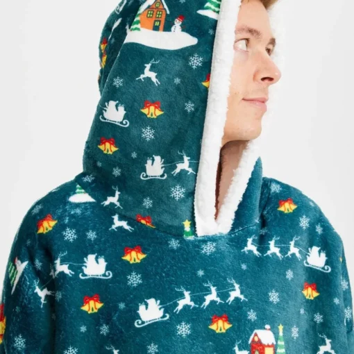Teppe Hoodie Jul Grønn