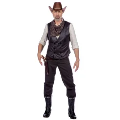 Tøff Cowboy Kostyme Svart