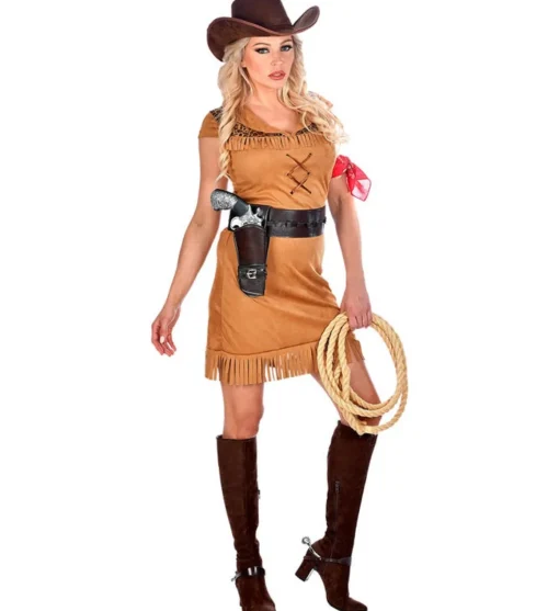 Tøff Cowgirl Kostyme