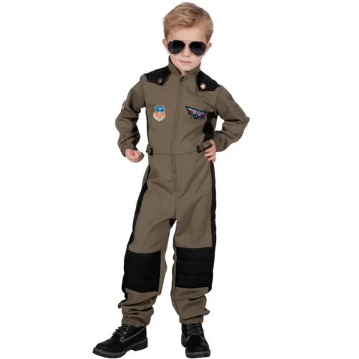 Tøff Pilot Barnekostyme