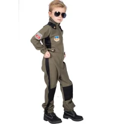Tøff Pilot Barnekostyme