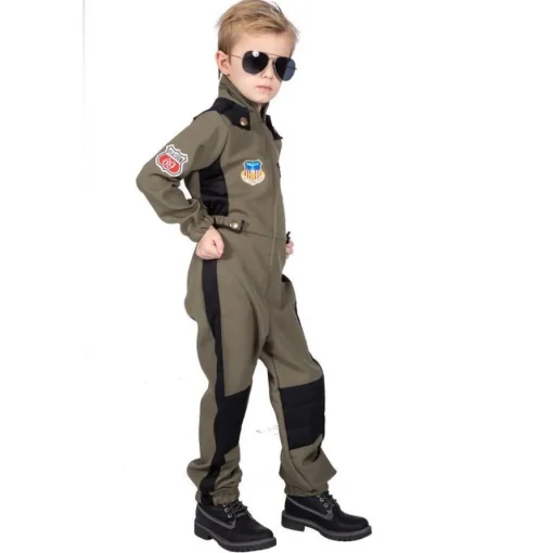 Tøff Pilot Barnekostyme