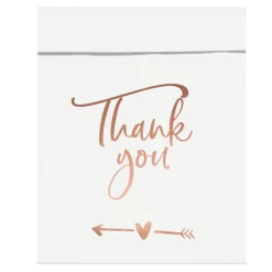 Thank You Godteposer Hvit og Gullrosa
