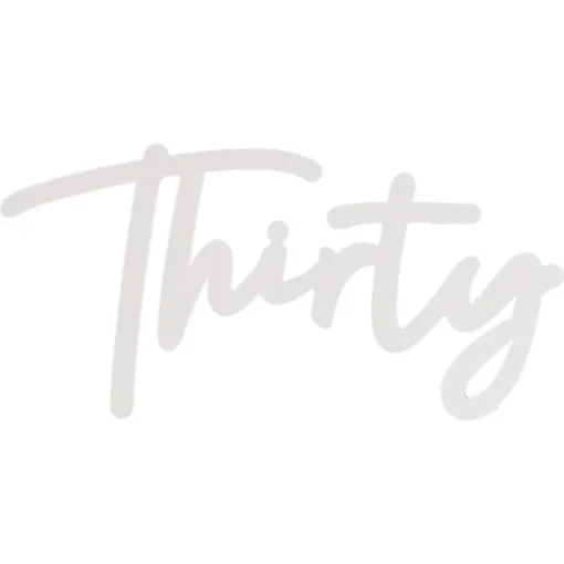 Thirty Skilt Hvit