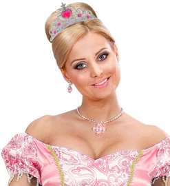 Tiara med Rosa Edelstener
