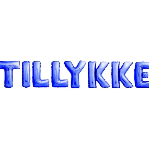 Tillykke Folieballonger Blå