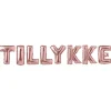 Tillykke Folieballonger Gullrosa
