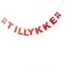 Tillykke Guirlande Rød