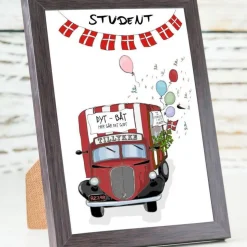 Tillykke Student Kort Rød