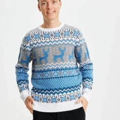 Tradisjonell Julegenser Lyseblå