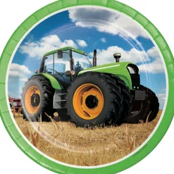 Traktor Middagsstørrelse Papptallerkener