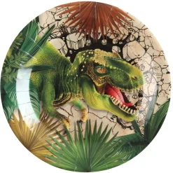 T-Rex Dinosaur Papptallerkener