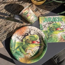 T-Rex Dinosaur Papptallerkener